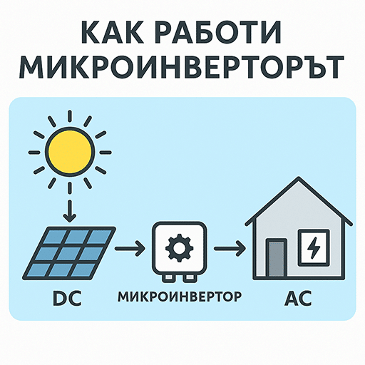 Как работи микроинверторът